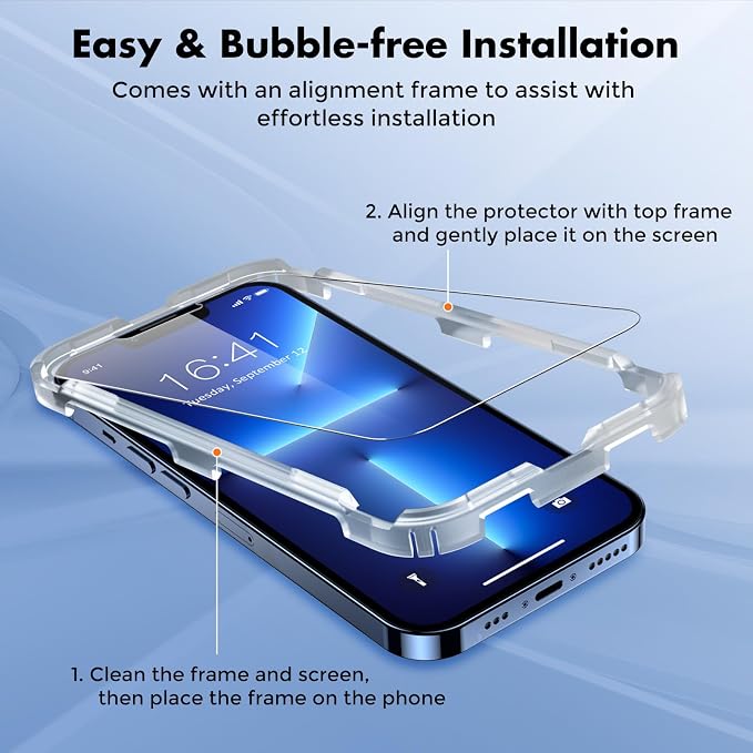 UNBREAKcable Screen Protector for iPhone 14/13/13 Pro Double Shatterproof - Image 3