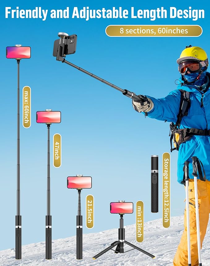 Phone Tripod Selfie Stick:Phone Stand - Image 2