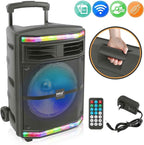 Pyle Portable Bluetooth PA Speaker System - 600W Bluetooth Speaker Portable PA - Image 8