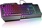 TECKNET Wired RGB Gaming Keyboard by Tecknet