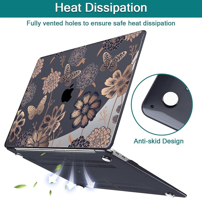 Teryeefi for M1 M2 MacBook Pro 13 inch Case 2022 2020-2016 Release, Plastic - Image 7