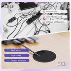 12 Desk Grommet, Desk Hole Cover, Large Capacity, Detachable and Adjustable - Image 6