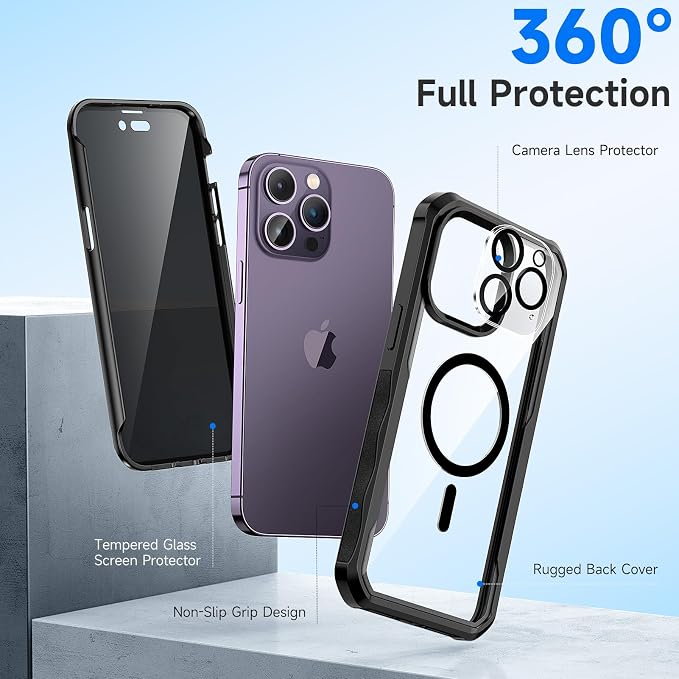 seacosmo for iPhone 14 Pro Max Case, Full Body Bumper - Image 3