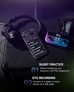 MOOER M1 Multi-Effects Processor Headphone Amp, AI-Preset Bass Guitar Pedals - Image 6