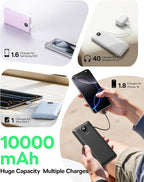VEGER Travel Essential AC Wall Plug Portable Charger, 10000mah Slim Portable - Image 4