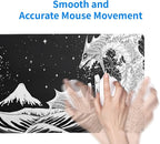 Black and White Japanese Wave Dragon Gaming Mouse Pad - Image 7