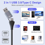 Memory Stick Pro Duo Card Reader, 7 in 1 USB-A/USB-C Multi Memory Card Reader - Image 6