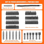ENERTWIST 8V Cordless Electric Screwdriver, 21+1 Cluth, Dual Position Handle - Image 5