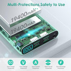 Portable Charger 38800mAh, LCD Display Power Bank, 5 USB Outputs Battery Pack - Image 2