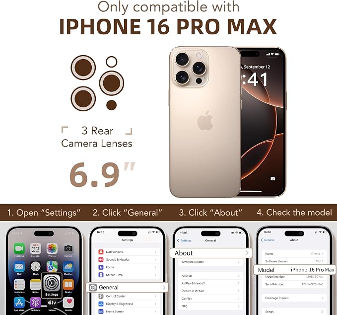 BERFY Magnetic for iPhone 16 Pro Max Case, Compatible - Image 9