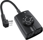 G-ELEK Outdoor Timer Outlet Waterproof, 24 Hour Outdoor Light Timer, Timers by G-ELEKDirect