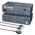 HDMI Displayport Hybird KVM Switch 2 Monitors 2 Computers 8K@60Hz 4K@144Hz by Welcometothebrandflagship