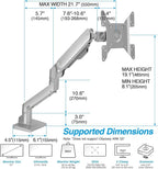 AVLT Single 34”-57” Monitor Arm Desk Mount fits One 44 lbs Heavy Duty Screen - Image 4
