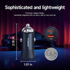 60W Car Charger USB C Fast Charge, Aluminum Dual Port Cigarette Lighter Adapter - Image 8