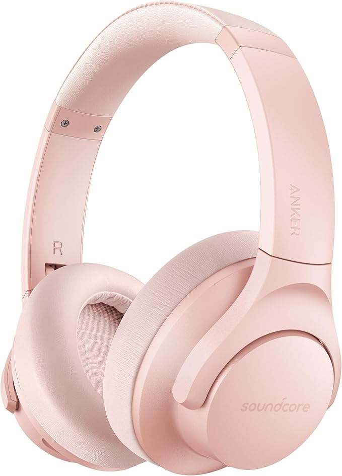 Soundcore Life Q20 Hybrid Active Noise Cancelling Headphones, Wireless Over Ear by Amazon+Renewed