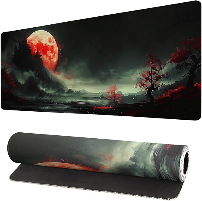 Extended Gaming Mouse Pad, Large Desk Mat XL Anime Mouse Pad Waterproof by Brecoy