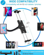 woleyi Gooseneck Tablet Holder Mount, Heavy Duty Desk/Bed Tablet Stand - Image 6