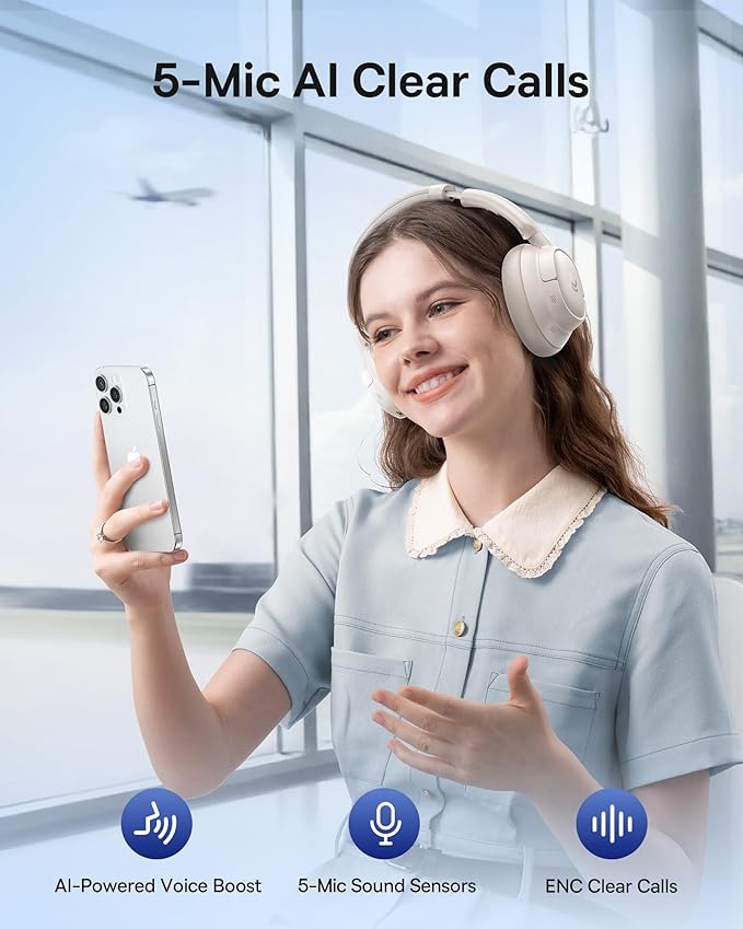Baseus Bass BH1 NC Adaptive Active Noise Cancelling Headphones, Real-Time - Image 6