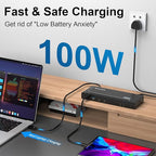 WAVLINK DisplayLink Laptop Docking Station Dual 4K@60Hz, 100W PD Charging - Image 4