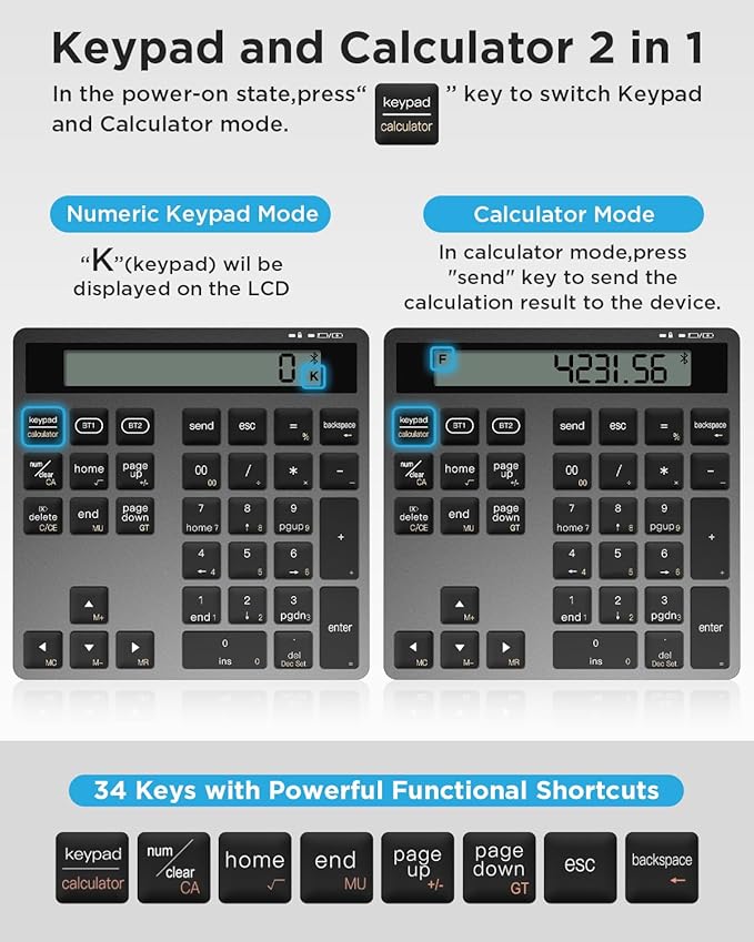 Rechargeable Wireless Number Pad - Image 4