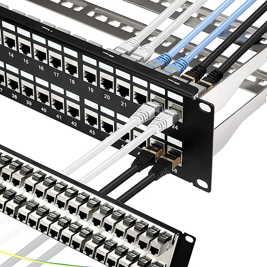 Rapink 48 Port Cat6A Patch Panel by Rapink