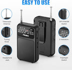 PRUNUS J-555 Pocket Radio AM FM USB-C Charging& Battery Operated, Excellent - Image 4