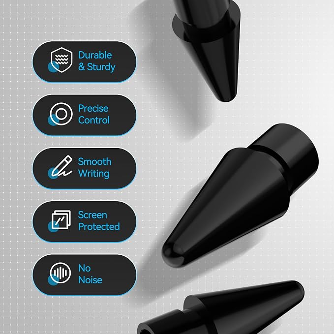 Replacement Tips for Apple Pencil Pro/1st/2nd &USB-C, 3 Pack High Sensitivity - Image 7