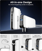 1 Pack Portable Charger with Built-in USB-C Cable & Plug, 000mAh 5V/4.5A Power - Image 2