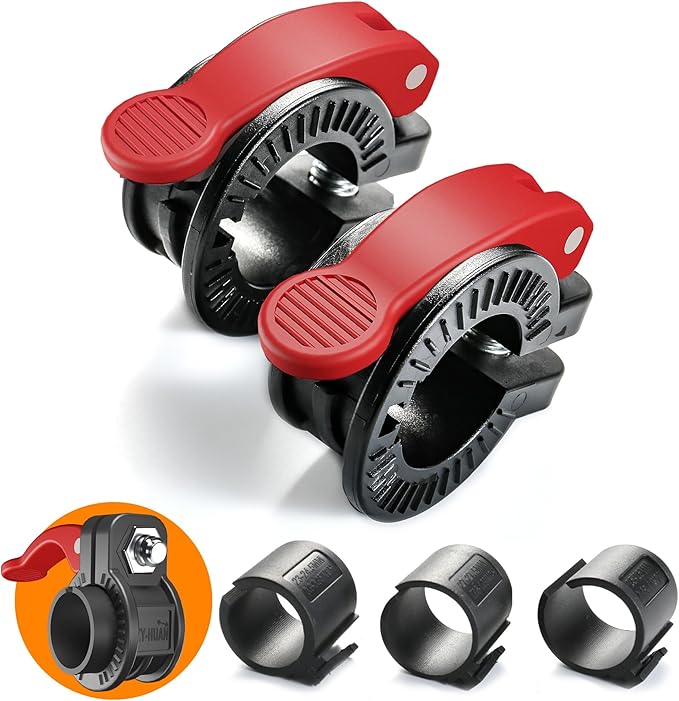 Narrow Barbell Clips 2.5cm Width by ZY-HUAN