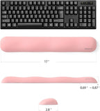 UnivoColors Design-Wave Keyboard Wrist Rest, Artificial Sheepskin+Memory - Image 5