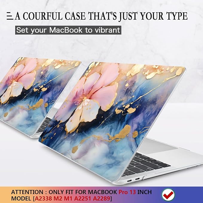 CISSOOK Compatible with MacBook Pro 13 inch Case M2 M1 A2338 A2251 A2289 - Image 3