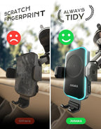 Wireless Car Charger, 15W Fast Charging Auto Clamping Car Phone Holder Mount - Image 7
