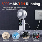 Blows Cold Air Portable Handheld Fan - Image 6
