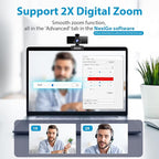 NexiGo N660 1080P Business Webcam, Dual Microphone & Privacy Cover, USB FHD Web - Image 2