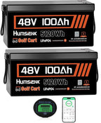 48V 100Ah LiFePO4 Lithium Battery Golf Cart by HumsiENK