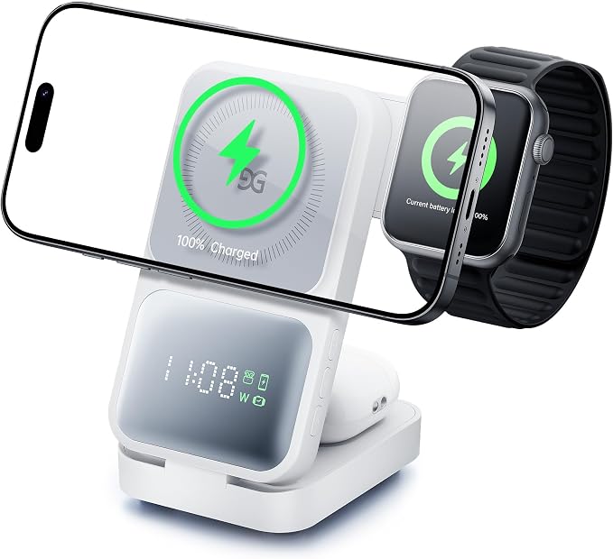 GUSGU MagTime 3 in 1 Wireless Charging Station by GUSGU