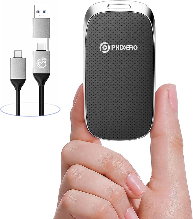 PHIXERO P20 External Portable SSD 2TB, External Solid State Drives by ProvidingSolutionsforDataStorage