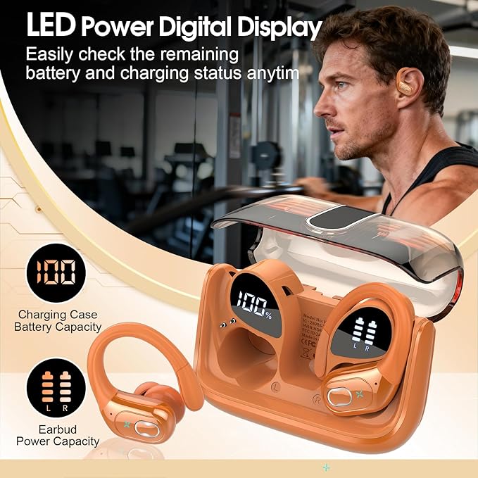 Wireless Earbuds 75hrs Bluetooth 5.4 Headphone Sport, 2026 Bluetooth Earbuds - Image 6
