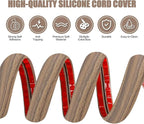 Floor Cord Cover Cavity 0.8"x0.37" Self Adhesive Cord Hider, 10FT Low Profile - Image 3