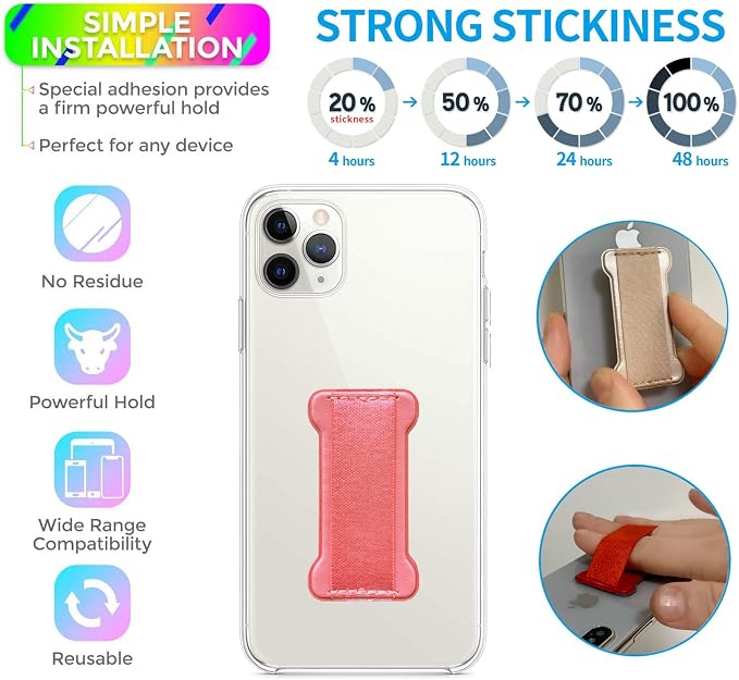 Cell Phone Finger Grip Strap Holder - Image 2