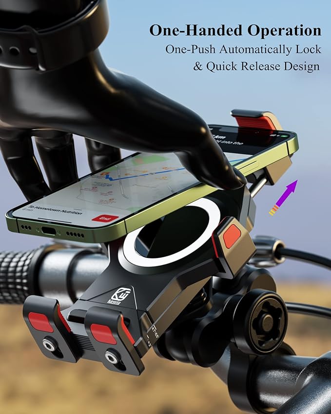 BRCOVAN Aluminum Alloy Motorcycle Phone Mount - Image 6