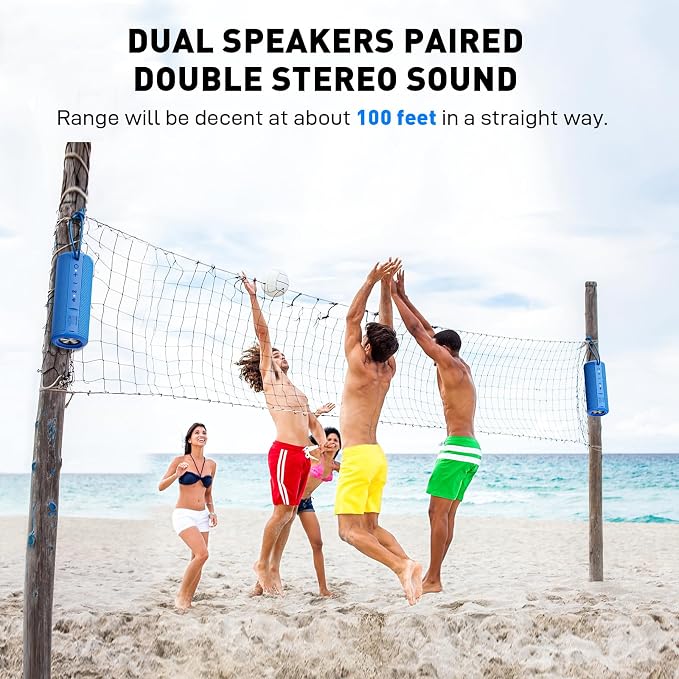 MIATONE Boombox Outdoor Portable Bluetooth Speakers Wireless Speaker Waterproof - Image 6