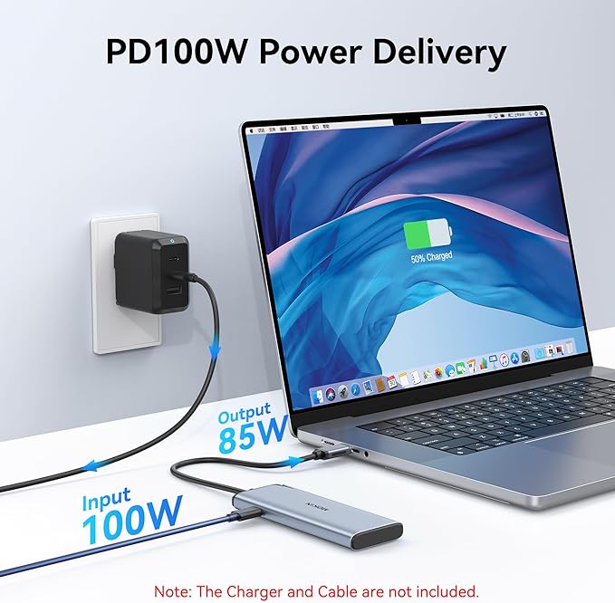 USB C to USB C Hub Dual Monitor, USBC Splitter - Image 6