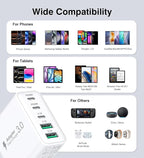 USB C Charger Block, 60W 5-Port Type C Charger Fast Charging Block, USBC USB - Image 6