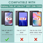 DETUOSI Backlit Keyboard Case for Samsung Galaxy Tab A7 Lite 8.7" 2021 - Image 2