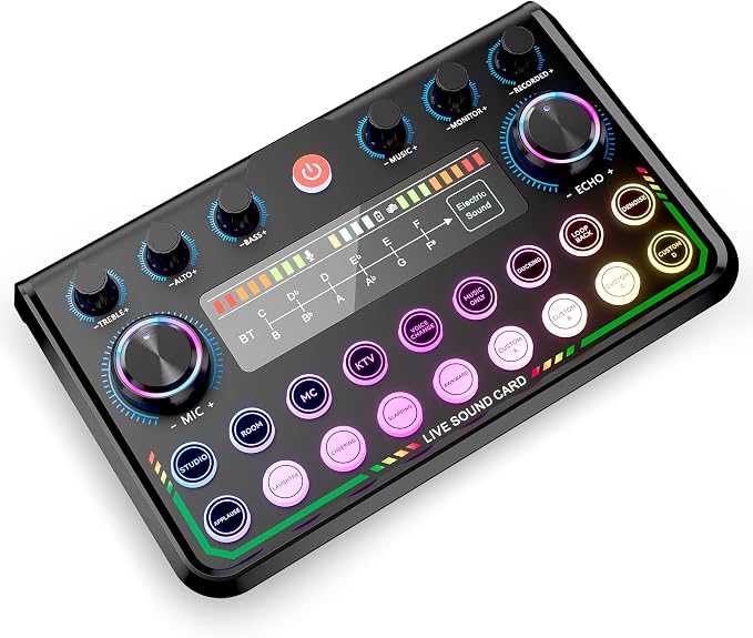 SINWE USB Audio Interface for Smartphone & PC: Plug-and-Play Live Sound Card by SINWE