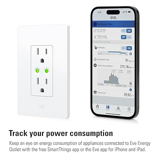 Eve Energy Outlet 3-Pack – Smart Outlet & Power Meter, App & Voice Control - Image 6