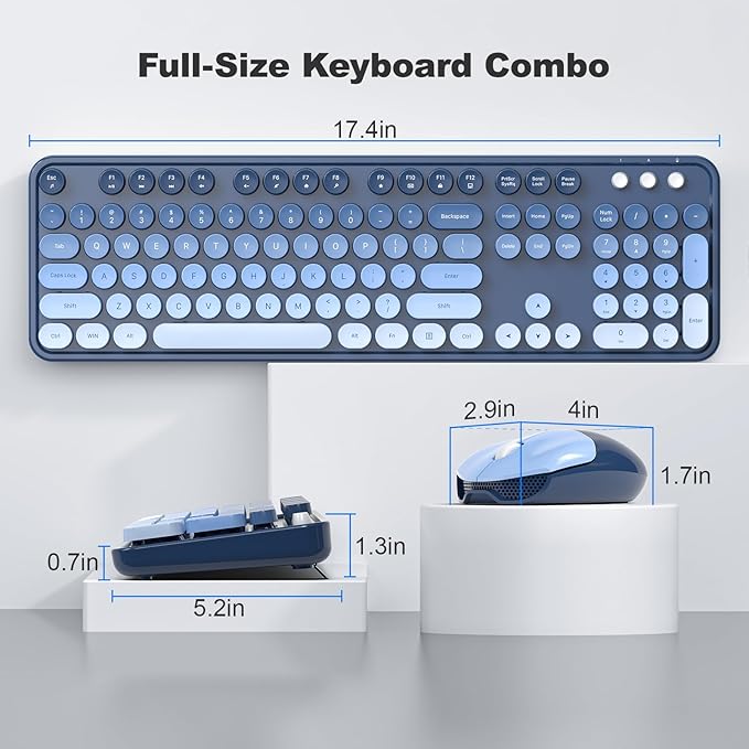 KNOWSQT Wireless Keyboard and Mouse Combo - Image 7