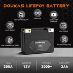 DKL5 300A LiFePO4 Motorcycle Lithium Battery, 12V 2Ah Powersports Battery - Image 4