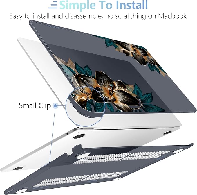 MEEgoodo for M4/M3/M2 MacBook Air 15.3 inch Case 2025 2024 2023, Case Fit Model - Image 4